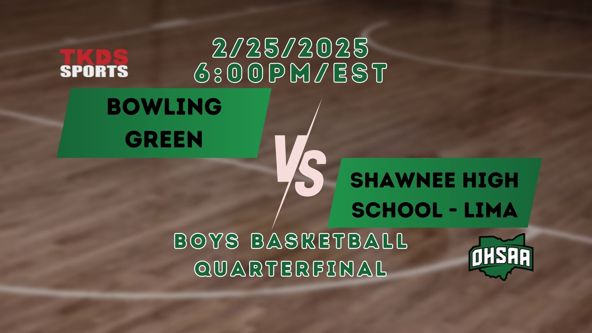 2025 Boys Basketball Quarterfinal | Shawnee High School - Lima vs. Bowling Green