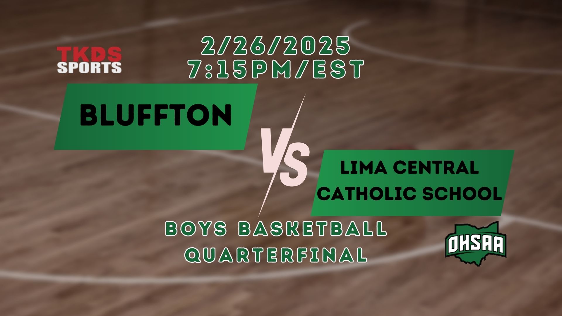 2025 Boys Basketball Quarterfinal | Lima Central Catholic School vs. Bluffton part 2