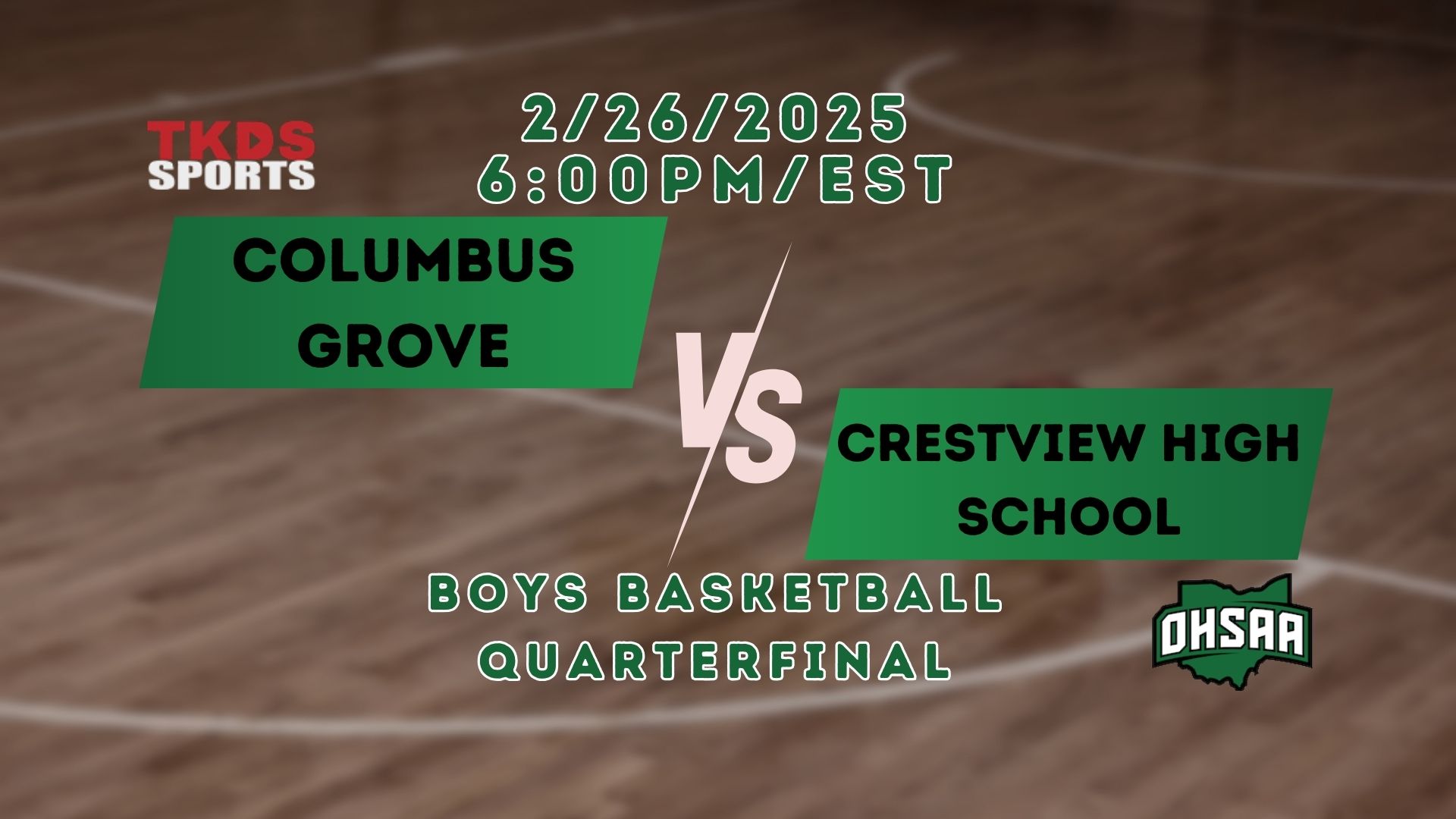 2025 Boys Basketball Quarterfinal | Crestview High School vs. Columbus Grove