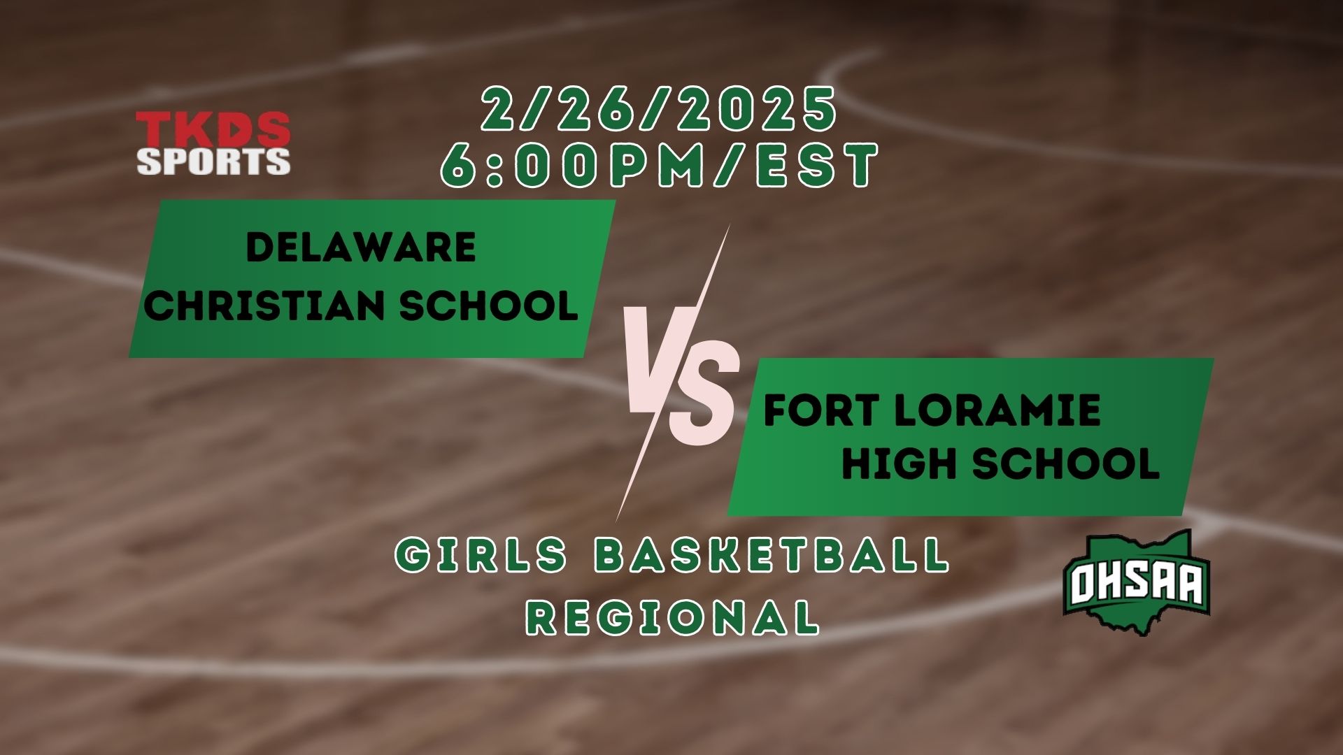 2025 Girls Basketball Regional | Fort Loramie High School vs. Delaware Christian School