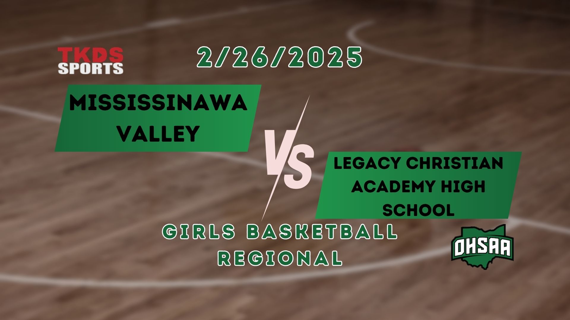 2025 Girls Basketball Regional | Legacy Christian Academy High School vs. Mississinawa Valley